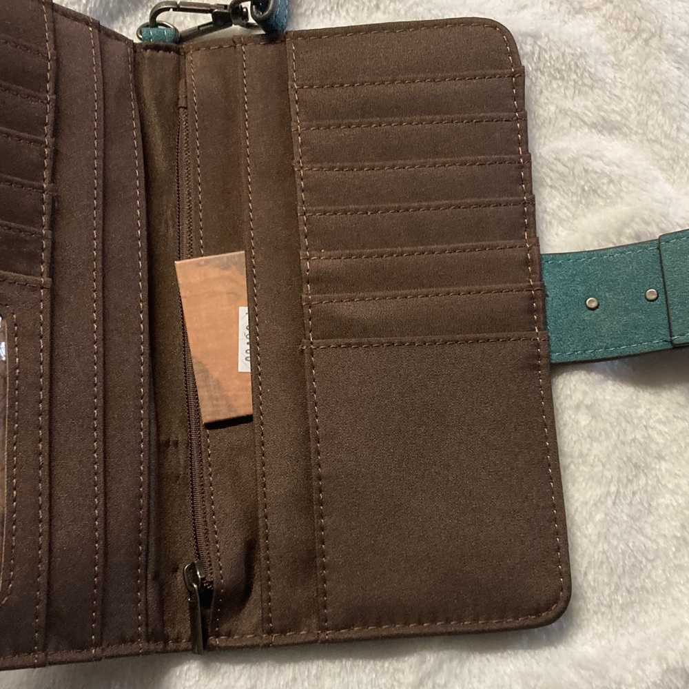 Justin Boots  Wallet Teal - Picture 4 of 5